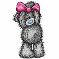 Teddy Bear Girl machine embroidery design